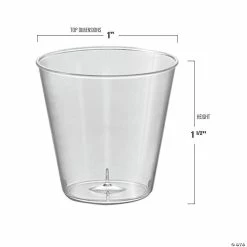 Budget 🧨 1 oz. Clear Plastic Shot Glasses (600 Glasses) 🧨 -Drinkware by "Anniversary" Shop 1 oz clear plastic shot glasses 600 glasses14274682 a02