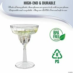 Cheapest 🎉 12 oz. Clear Round Disposable Plastic Margarita Cups (96 Cups) 🎁 -Drinkware by "Anniversary" Shop 12 oz clear round disposable plastic margarita cups 96 cups14274289 a03
