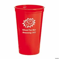 Buy 🔔 Red Superhero Premium Personalized Plastic Tumblers - 50 Ct. 🌟