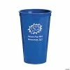 Wholesale 😍 Blue Superhero Premium Personalized Plastic Tumblers - 50 Ct. 🛒 -Drinkware by "Anniversary" Shop 13604198