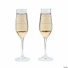 Brand new 🤩 Personalized Gold Scallop Wedding Toasting Glass Champagne Flutes - 2 Ct. 🎉 -Drinkware by "Anniversary" Shop 13774922