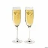 Best reviews of 🧨 Personalized Hearts Wedding Toasting Glass Champagne Flutes - 2 Ct. 🌟 -Drinkware by "Anniversary" Shop 13802590