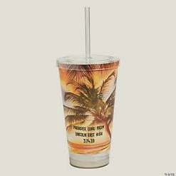 Outlet ⭐ Personalized Luau Tumbler with Straw 😉