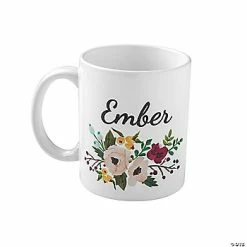 Best deal 🧨 Personalized Floral Ceramic Coffee Mug 🌟