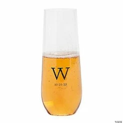 Best reviews of 😉 Personalized Monogram Stemless Plastic Champagne Flutes - 48 Ct. 😀