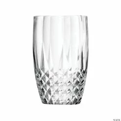 Budget ๐ 16 oz. Clear Stripe Round Disposable Plastic Tumblers (48 Tumblers) ๐