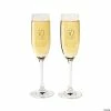 Discount 😀 50th Anniversary Personalized Glass Champagne Flutes - 2 Ct. ✨ -Drinkware by "Anniversary" Shop 47 476