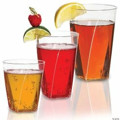 Top 10 😉 7 oz. Clear Square Bottom Disposable Plastic Cups (180 Cups) 🤩 -Drinkware by "Anniversary" Shop 7 oz clear square bottom disposable plastic cups 180 cups14274675 a05