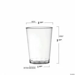 Cheapest ⭐ 7 oz. Crystal Clear Round Plastic Disposable Party Cups (200 Cups) 🔥 -Drinkware by "Anniversary" Shop 7 oz crystal clear round plastic disposable party cups 200 cups14274914 a02