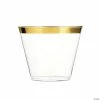 Buy 💯 9 oz. Clear with Metallic Gold Rim Round Disposable Plastic Cups (240 Cups) 🎉 -Drinkware by "Anniversary" Shop 9 oz clear with metallic gold rim round disposable plastic cups 240 cups14274368