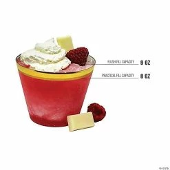 Buy 💯 9 oz. Clear with Metallic Gold Rim Round Disposable Plastic Cups (240 Cups) 🎉 -Drinkware by "Anniversary" Shop 9 oz clear with metallic gold rim round disposable plastic cups 240 cups14274368 a03