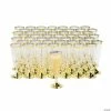 Deals 🎉 Bulk Clear Plastic Champagne Flutes with Gold Trim - 100 Pc. 🌟 -Drinkware by "Anniversary" Shop bulk clear plastic champagne flutes with gold trim 100 pc 14211946