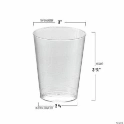 Cheap 😀 Bulk Kaya Collection 10 oz. Clear Round Plastic Cups - 600 Pc. 🔔 -Drinkware by "Anniversary" Shop bulk kaya collection 10 oz clear round plastic cups 600 pc 14144763 a02