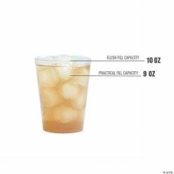 Cheap 😀 Bulk Kaya Collection 10 oz. Clear Round Plastic Cups - 600 Pc. 🔔 -Drinkware by "Anniversary" Shop bulk kaya collection 10 oz clear round plastic cups 600 pc 14144763 a03