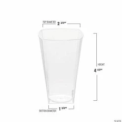 Budget 🎉 Bulk Kaya Collection 10 oz. Clear Square Plastic Cups - 336 Pc. 🌟 -Drinkware by "Anniversary" Shop bulk kaya collection 10 oz clear square plastic cups 336 pc 14144760 a02