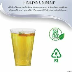 Budget 🎉 Bulk Kaya Collection 10 oz. Clear Square Plastic Cups - 336 Pc. 🌟 -Drinkware by "Anniversary" Shop bulk kaya collection 10 oz clear square plastic cups 336 pc 14144760 a05