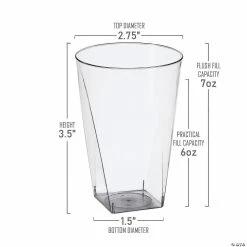 Cheap 😍 Bulk Kaya Collection 7 oz. Clear Square Bottom Plastic Cups - 500 Pc. 🥰 -Drinkware by "Anniversary" Shop bulk kaya collection 7 oz clear square bottom plastic cups 500 pc 14144761 a02