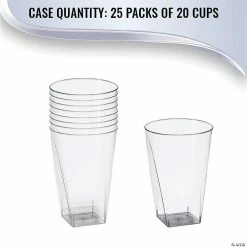 Cheap 😍 Bulk Kaya Collection 7 oz. Clear Square Bottom Plastic Cups - 500 Pc. 🥰 -Drinkware by "Anniversary" Shop bulk kaya collection 7 oz clear square bottom plastic cups 500 pc 14144761 a03