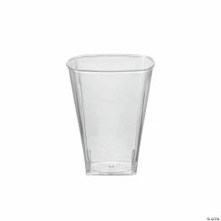 Flash Sale ⭐ Bulk Kaya Collection 8 oz. Clear Square Plastic Cups - 336 Pc. 😀