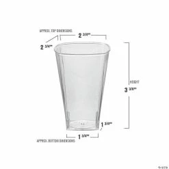 Flash Sale ⭐ Bulk Kaya Collection 8 oz. Clear Square Plastic Cups - 336 Pc. 😀 -Drinkware by "Anniversary" Shop bulk kaya collection 8 oz clear square plastic cups 336 pc 14144758 a02