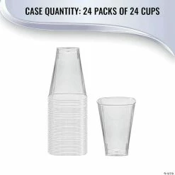 Flash Sale ⭐ Bulk Kaya Collection 8 oz. Clear Square Plastic Cups - 336 Pc. 😀 -Drinkware by "Anniversary" Shop bulk kaya collection 8 oz clear square plastic cups 336 pc 14144758 a05