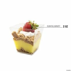 Brand new 🔥 Bulk Premium 2 oz. Clear Plastic Mini Verrine Sample Cube Cups - 240 Pc. 🌟 -Drinkware by "Anniversary" Shop bulk premium 2 oz clear plastic mini verrine sample cube cups 240 pc 14109078 a03