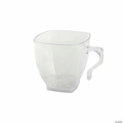 Outlet 🔥 Bulk Premium 2 oz. Clear Square Plastic Mini Coffee Tea Cups - 240 Pc. 😍