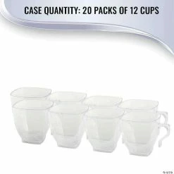 Outlet 🔥 Bulk Premium 2 oz. Clear Square Plastic Mini Coffee Tea Cups - 240 Pc. 😍 -Drinkware by "Anniversary" Shop bulk premium 2 oz clear square plastic mini coffee tea cups 240 pc 14109123 a05