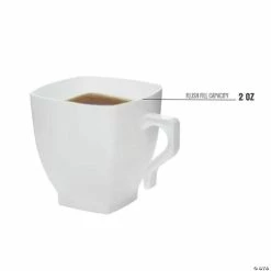 Cheap 😍 Bulk Premium 2 oz. White Square Plastic Mini Coffee Tea Cups - 240 Pc. 😍 -Drinkware by "Anniversary" Shop bulk premium 2 oz white square plastic mini coffee tea cups 240 pc 14109124 a03