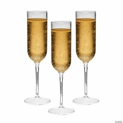 Best deal 🎉 Clear Plastic Champagne Flutes - 25 Ct. ⭐
