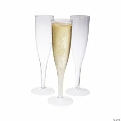 Hot Sale ๐ฅ Clear Plastic Champagne Flutes Box Set - 25 Ct. โ