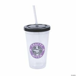 Best Sale ๐ Crafty Witch Tumbler with Lid & Straw ๐