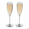 Discount ⌛ Crystalline Wedding Toasting Glass Champagne Flutes - 2 Ct. 🥰