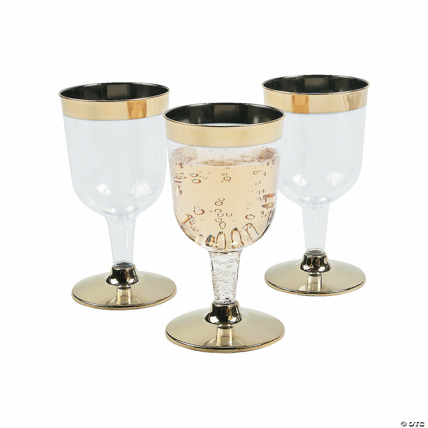 Cheap โ๏ธ Gold Rimmed Plastic Wine Glasses - 25 Ct. ๐ฏ 3 Cheap โ๏ธ Gold Rimmed Plastic Wine Glasses - 25 Ct. ๐ฏ