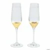 Best Pirce 🎉 Gold Scalloped Wedding Toasting Glass Champagne Flutes - 2 Ct. 🎁 -Drinkware by "Anniversary" Shop gold scalloped wedding toasting glass champagne flutes 2 ct 13759710