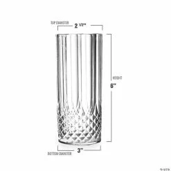 Buy ✔️ Kaya Collection 14 oz. Clear Crystal Cut High Ball Plastic Glasses (48 Glasses) 👏 -Drinkware by "Anniversary" Shop kaya collection 14 oz clear crystal cut high ball plastic glasses 48 glasses14144924 a03