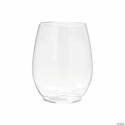 Best reviews of 👍 Kaya Collection 16 oz. Clear Elegant Stemless Disposable Plastic Wine Glasses (64 Glasses) ✔️