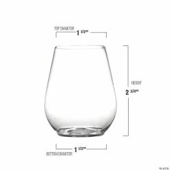 Buy ❤️ Kaya Collection 4 oz. Clear Stemless Plastic Mini Goblets - 64 Pc. 😉 -Drinkware by "Anniversary" Shop kaya collection 4 oz clear stemless plastic mini goblets 64 pc 14144907 a02