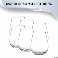 Buy ❤️ Kaya Collection 4 oz. Clear Stemless Plastic Mini Goblets - 64 Pc. 😉 -Drinkware by "Anniversary" Shop kaya collection 4 oz clear stemless plastic mini goblets 64 pc 14144907 a05