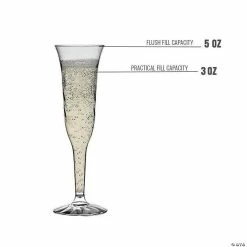Discount ❤️ Kaya Collection 5 oz. Clear Plastic Champagne Flutes (96 flutes) ⌛ -Drinkware by "Anniversary" Shop kaya collection 5 oz clear plastic champagne flutes 96 flutes14144908 a03