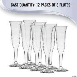 Discount ❤️ Kaya Collection 5 oz. Clear Plastic Champagne Flutes (96 flutes) ⌛ -Drinkware by "Anniversary" Shop kaya collection 5 oz clear plastic champagne flutes 96 flutes14144908 a05