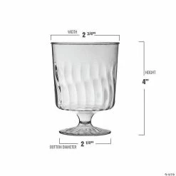 Best deal 🔔 Kaya Collection 8 oz. Clear Plastic Pedestal Wine Glasses (240 Glasses) 🛒 -Drinkware by "Anniversary" Shop kaya collection 8 oz clear plastic pedestal wine glasses 240 glasses14144912 a02