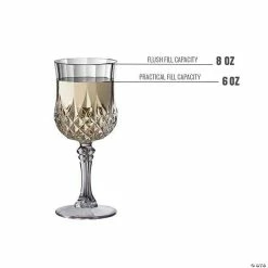 Budget 👍 Kaya Collection 8 oz. Crystal Cut Plastic Wine Glasses (48 Glasses) 👏 -Drinkware by "Anniversary" Shop kaya collection 8 oz crystal cut plastic wine glasses 48 glasses14144923 a03