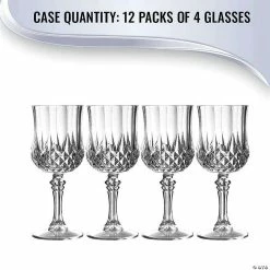 Budget 👍 Kaya Collection 8 oz. Crystal Cut Plastic Wine Glasses (48 Glasses) 👏 -Drinkware by "Anniversary" Shop kaya collection 8 oz crystal cut plastic wine glasses 48 glasses14144923 a05