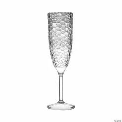Cheapest ❤️ Kaya Collection 8 oz. Crystal Disposable Plastic Champagne Flutes (48 Glasses) ⭐