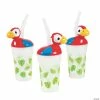 Best Pirce 👍 Luau Cups with Lids & Straws - 3 Ct. 🧨