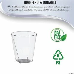 Deals 🔥 Premium 2 oz. Clear Square Bottom Disposable Plastic Shot Cups (500 Cups) 🧨 -Drinkware by "Anniversary" Shop premium 2 oz clear square bottom disposable plastic shot cups 500 cups14109089 a03