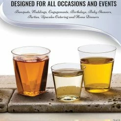 Deals 🔥 Premium 2 oz. Clear Square Bottom Disposable Plastic Shot Cups (500 Cups) 🧨 -Drinkware by "Anniversary" Shop premium 2 oz clear square bottom disposable plastic shot cups 500 cups14109089 a05