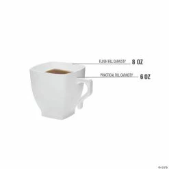 Coupon ✨ Premium 8 oz. White Square Plastic Coffee Mugs - 192 Ct. 😀 -Drinkware by "Anniversary" Shop premium 8 oz white square plastic coffee mugs 192 ct 14109130 a03