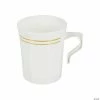 Cheap ✔️ Premium 8 oz. White with Gold Edge Rim Round Plastic Coffee Mugs -120 Ct. 😍 -Drinkware by "Anniversary" Shop premium 8 oz white with gold edge rim round plastic coffee mugs 120 ct 14109065